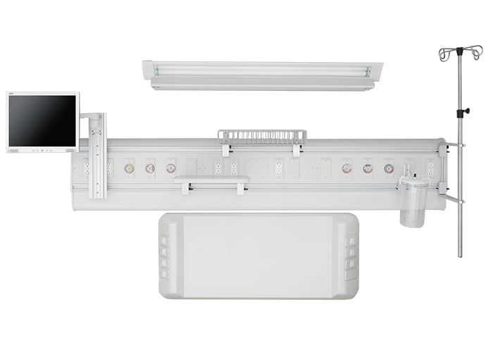 AS-01 Elegant Horizontal Headwalls With Rail main image